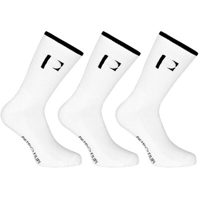 3PACK ponožky Pietro Filipi športové vysoké bielé (3POB2) L 3PACK ponožky Pietro Filipi športové vysoké bielé (3POB2) L