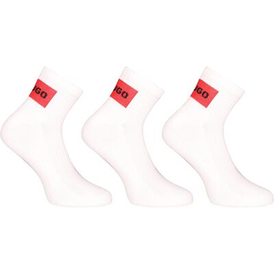3PACK ponožky HUGO bielé (50541597 100) M 3PACK ponožky HUGO bielé (50541597 100) M