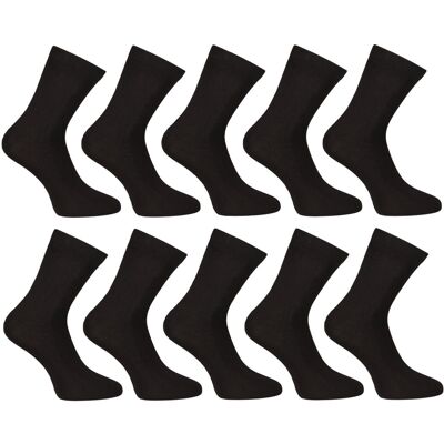 10PACK ponožky Nedeto členkové bambusové čierne (10PBK01) L 10PACK ponožky Nedeto členkové bambusové čierne (10PBK01) L
