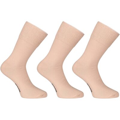 3PACK ponožky Nedeto vysoké medic béžové (3PMV003) L 3PACK ponožky Nedeto vysoké medic béžové (3PMV003) L