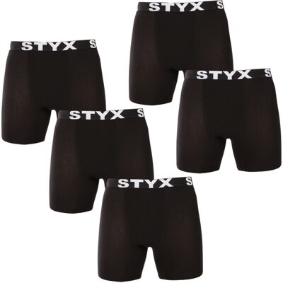 5PACK pánske boxerky Styx long športová guma čierné (5UN960) M, trenky 5PACK pánske boxerky Styx long športová guma čierné (5UN960) M, trenky