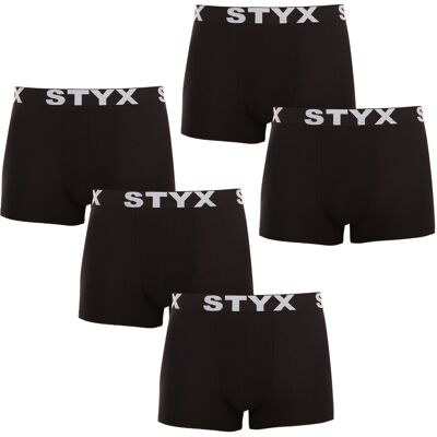 5PACK pánske boxerky Styx športová guma nadrozmer čierne (5R960) 4XL, trenky 5PACK pánske boxerky Styx športová guma nadrozmer čierne (5R960) 4XL, trenky