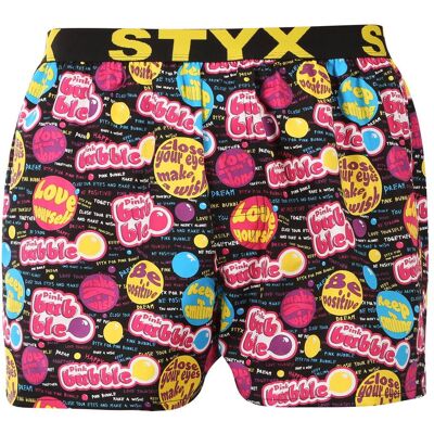 Pánske trenky Styx art športová guma Pink Bubble (B1857) S, trenírky Pánske trenky Styx art športová guma Pink Bubble (B1857) S, trenírky