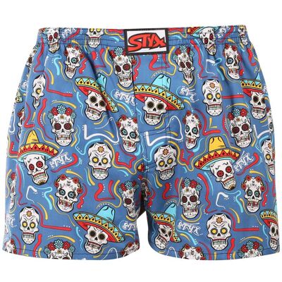 Pánske trenky Styx art klasická guma lebky (A1856) XXL, trenírky Pánske trenky Styx art klasická guma lebky (A1856) XXL, trenírky