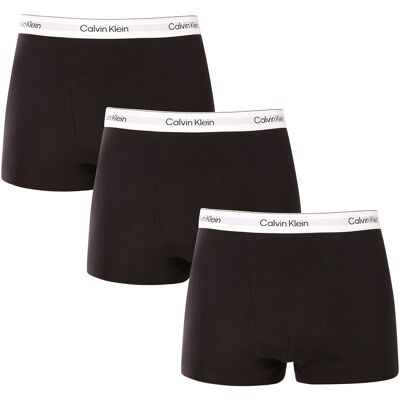 3PACK pánske boxerky Calvin Klein čierné (NB4286-UB1) 4XL, trenky 3PACK pánske boxerky Calvin Klein čierné (NB4286-UB1) 4XL, trenky