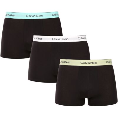 3PACK pánske boxerky Calvin Klein čierné (NB4392-VRB) XL, trenky 3PACK pánske boxerky Calvin Klein čierné (NB4392-VRB) XL, trenky