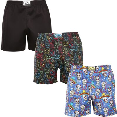 3PACK pánske trenky na spanie Styx viacfarebné (3DTP09036) L, trenírky 3PACK pánske trenky na spanie Styx viacfarebné (3DTP09036) L, trenírky