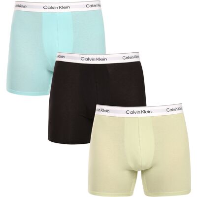 3PACK pánske boxerky Calvin Klein čierné (NB4394-VQX) L, trenky 3PACK pánske boxerky Calvin Klein čierné (NB4394-VQX) L, trenky