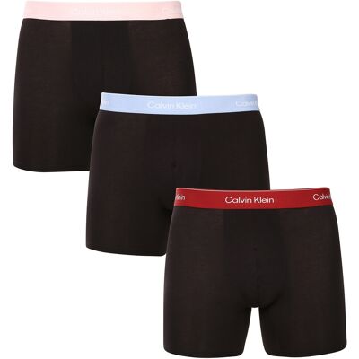3PACK pánske boxerky Calvin Klein čierne (NB4394-2VA) 4XL, trenky 3PACK pánske boxerky Calvin Klein čierne (NB4394-2VA) 4XL, trenky