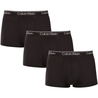 3PACK pánske boxerky Calvin Klein čierne (NB4409-UB1) L, trenky 3PACK pánske boxerky Calvin Klein čierne (NB4409-UB1) L, trenky