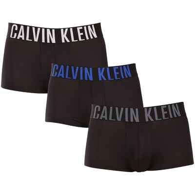 3PACK pánske boxerky Calvin Klein čierne (NB3611A-ZDH) XXL, trenky 3PACK pánske boxerky Calvin Klein čierne (NB3611A-ZDH) XXL, trenky