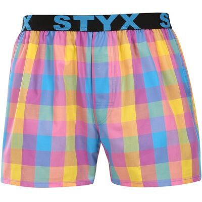 Pánske trenky Styx športová guma viacfarebné (B1101) S, trenírky Pánske trenky Styx športová guma viacfarebné (B1101) S, trenírky