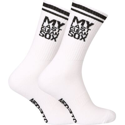 Ponožky Nedeto športové vysoké My Last Clean Sox bielé (1NOBT2) XL Ponožky Nedeto športové vysoké My Last Clean Sox bielé (1NOBT2) XL