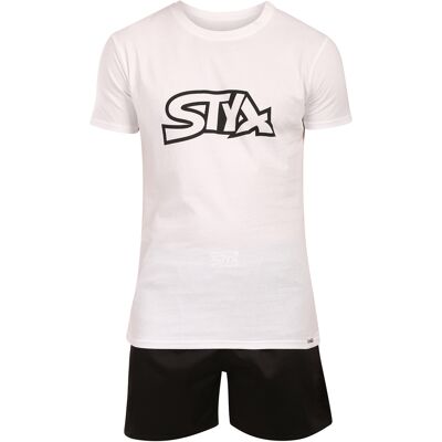 Pánske pyžamo Styx čiernobiele (PKP1061) XL Pánske pyžamo Styx čiernobiele (PKP1061) XL