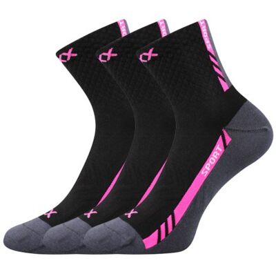 3PACK ponožky VoXX sportovné čierné II (Pius) S 3PACK ponožky VoXX sportovné čierné II (Pius) S