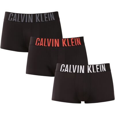 3PACK pánske boxerky Calvin Klein čierne (NB3611A-2QS) XXL, trenky 3PACK pánske boxerky Calvin Klein čierne (NB3611A-2QS) XXL, trenky