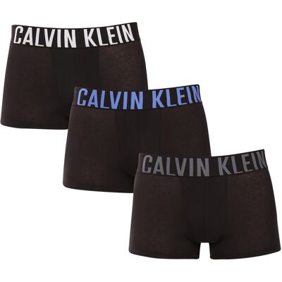 3PACK pánske boxerky Calvin Klein čierné (NB3608A-ZDM) M, trenky 3PACK pánske boxerky Calvin Klein čierné (NB3608A-ZDM) M, trenky