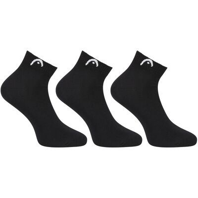 3PACK ponožky HEAD športové členkové čierne (701229017 001) S 3PACK ponožky HEAD športové členkové čierne (701229017 001) S