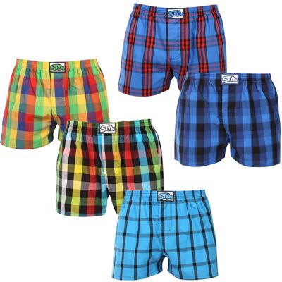 5PACK pánske trenky Styx klasická guma viacfarebné (5A0112356) S, trenírky 5PACK pánske trenky Styx klasická guma viacfarebné (5A0112356) S, trenírky