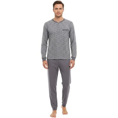 Pánske pyžamo Gianvaglia viacfarebné (2501/grey) M Pánske pyžamo Gianvaglia viacfarebné (2501/grey) M