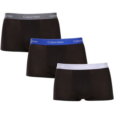 3PACK pánske boxerky Calvin Klein čierné (NB4389-R9B) 4XL, trenky 3PACK pánske boxerky Calvin Klein čierné (NB4389-R9B) 4XL, trenky