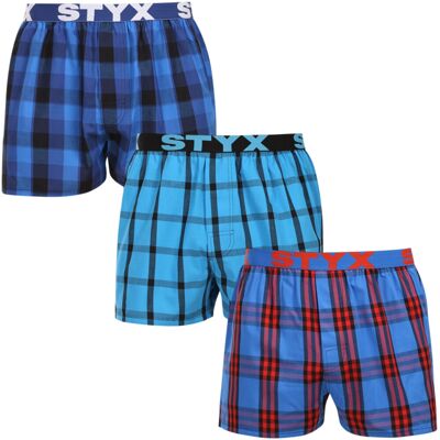 3PACK pánske trenky Styx športová guma viacfarebné (3B010103) L, trenírky 3PACK pánske trenky Styx športová guma viacfarebné (3B010103) L, trenírky