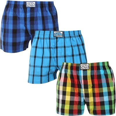 3PACK pánske trenky Styx klasická guma nadrozmer viacfarebné (3E010106) 5XL, trenírky 3PACK pánske trenky Styx klasická guma nadrozmer viacfarebné (3E010106) 5XL, trenírky