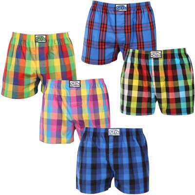 5PACK pánske trenky Styx klasická guma nadrozmer viacfarebné (5E0123456) 5XL, trenírky 5PACK pánske trenky Styx klasická guma nadrozmer viacfarebné (5E0123456) 5XL, trenírky