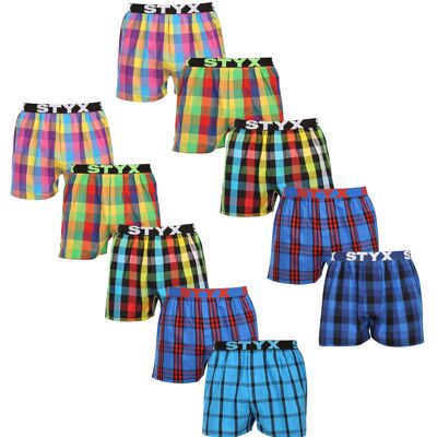 10PACK pánske trenky Styx športová guma viacfarebné (10B0106) M, trenírky 10PACK pánske trenky Styx športová guma viacfarebné (10B0106) M, trenírky