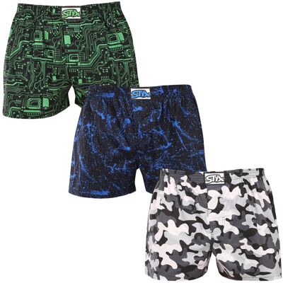 3PACK pánske trenky Styx art klasická guma nadrozmer viacfarebné (3E19234) 5XL, trenírky 3PACK pánske trenky Styx art klasická guma nadrozmer viacfarebné (3E19234) 5XL, trenírky