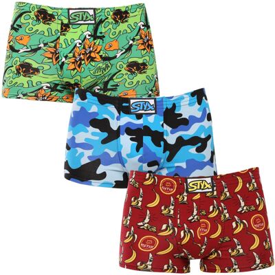 3PACK pánske boxerky Styx art klasická guma viacfarebné (3Q13970) S, trenky 3PACK pánske boxerky Styx art klasická guma viacfarebné (3Q13970) S, trenky