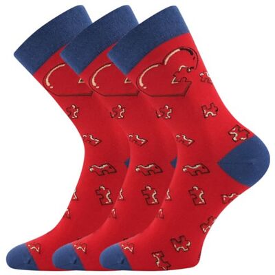 3PACK veselé ponožky Lonka srdce viacfarebné (Devive srdce 2) S 3PACK veselé ponožky Lonka srdce viacfarebné (Devive srdce 2) S