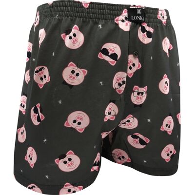 Pánske trenky Lonka viacfarebné (Karlos-prasátka) 3XL, trenírky Pánske trenky Lonka viacfarebné (Karlos-prasátka) 3XL, trenírky