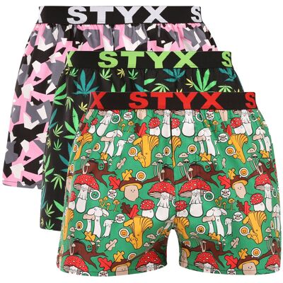 3PACK pánske trenky Styx art športová guma viacfarebné (3B18890) XL, trenírky 3PACK pánske trenky Styx art športová guma viacfarebné (3B18890) XL, trenírky