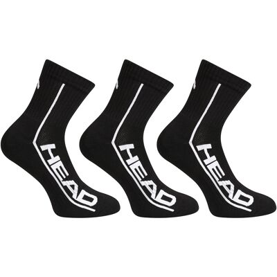 3PACK ponožky HEAD čierne (791010001 005) M 3PACK ponožky HEAD čierne (791010001 005) M