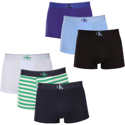6PACK pánske boxerky Calvin Klein viacfarebné (NB4472-4SDTI8) XL, trenky 6PACK pánske boxerky Calvin Klein viacfarebné (NB4472-4SDTI8) XL, trenky
