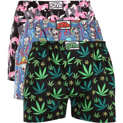 3PACK pánske trenky Styx art klasická guma viacfarebné (3A18690) L, trenírky 3PACK pánske trenky Styx art klasická guma viacfarebné (3A18690) L, trenírky