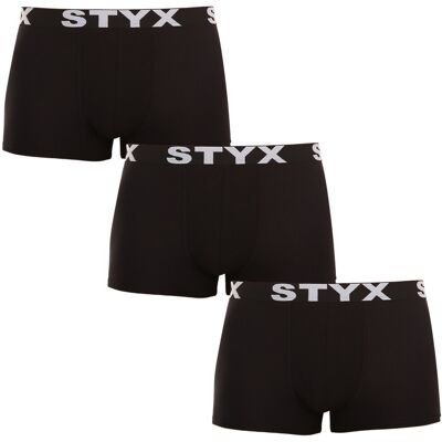 3PACK pánske boxerky Styx športová guma nadrozmer čierne (3R960) 5XL, trenky 3PACK pánske boxerky Styx športová guma nadrozmer čierne (3R960) 5XL, trenky