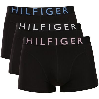 3PACK pánske boxerky Tommy Hilfiger čierné (UM0UM03886 0ST) XL, trenky 3PACK pánske boxerky Tommy Hilfiger čierné (UM0UM03886 0ST) XL, trenky