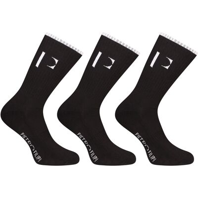 3PACK ponožky Pietro Filipi sportovní vysoké čierné (3POC3) L 3PACK ponožky Pietro Filipi sportovní vysoké čierné (3POC3) L