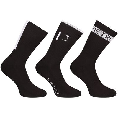 3PACK ponožky Pietro Filipi sportovní vysoké čierné (3POC4) L 3PACK ponožky Pietro Filipi sportovní vysoké čierné (3POC4) L