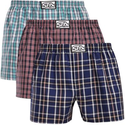 3PACK pánske trenky Styx klasická guma viacfarebné (3A30371) XXL, trenírky 3PACK pánske trenky Styx klasická guma viacfarebné (3A30371) XXL, trenírky