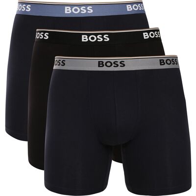 3PACK pánske boxerky BOSS čierne (50538142 977) XL, trenky 3PACK pánske boxerky BOSS čierne (50538142 977) XL, trenky