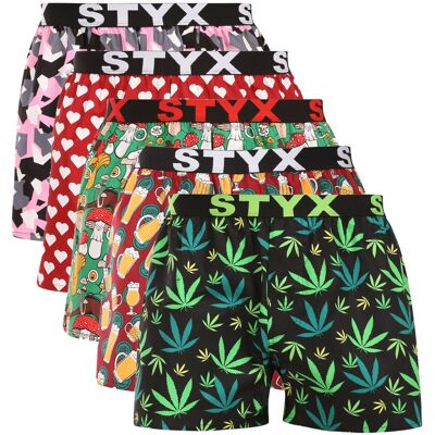 5PACK pánske trenky Styx art športová guma viacfarebné (5B1858901) S, trenírky 5PACK pánske trenky Styx art športová guma viacfarebné (5B1858901) S, trenírky