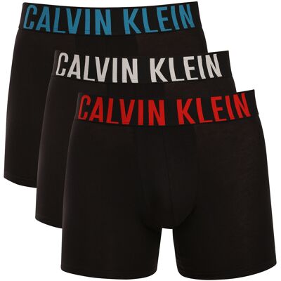 3PACK pánske boxerky Calvin Klein čierne (NB3609A-3YN) M, trenky 3PACK pánske boxerky Calvin Klein čierne (NB3609A-3YN) M, trenky