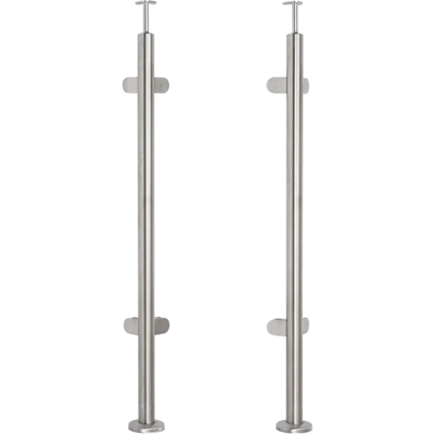 PSG Rohový zábradlový stĺpik pre sklo fi 42,4x1060/1102,4mm 4 úchyty brúsený PSG Rohový zábradlový stĺpik pre sklo fi 42,4x1060/1102,4mm 4 úchyty brúsený
