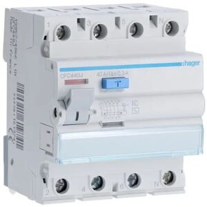 Prúdový chránič Hager 4P 40A 300mA typ AC Prúdový chránič Hager 4P 40A 300mA typ AC