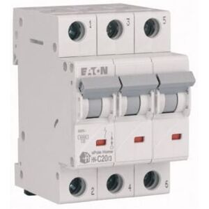 Eaton Nadprúdový istič C 20A 3P 6kA Eaton Nadprúdový istič C 20A 3P 6kA