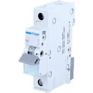 Hager Nadprúdový istič B 25A 1P 6kA MBN125E HAGER Hager Nadprúdový istič B 25A 1P 6kA MBN125E HAGER