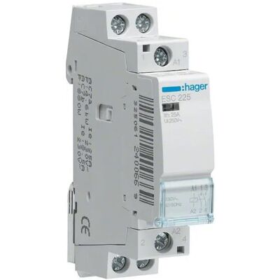 Hager Modulárny stýkač 230V AC 2NO 25A Hager Modulárny stýkač 230V AC 2NO 25A
